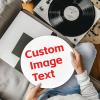 Custom Turntable Mat Record Platter Slipmat Add Your Own Design Here Vinyl Slipmat for Turntables Antistatic Tighter & Defined Bass view 2