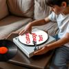 Custom Turntable Mat Record Platter Slipmat Add Your Own Design Here Vinyl Slipmat for Turntables Antistatic Tighter & Defined Bass view 3