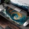 Mouse Pad Blue Gaming Mouse Pad Abstract Computer Desk Mat Keyboard Mat with Stitched Edges Waterproof Anti-Slip Rubber Base Smooth Surface PC for Home Office Accessories, Gifts 64 x 32 in PjY80 1-G view 3