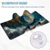 Mouse Pad Blue Gaming Mouse Pad Abstract Computer Desk Mat Keyboard Mat with Stitched Edges Waterproof Anti-Slip Rubber Base Smooth Surface PC for Home Office Accessories, Gifts 64 x 32 in PjY80 1-G view 4