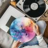 12 Inch Turntable Mat, Abstract Music Notes Record Player Mat Anti-Static LP Anti-Slip Pad Suitable for All LP Vinyl Record Players Home Vinyl Record Mat Replacement Accessories view 2