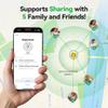 TECKNET 3-in-1 Air Tracker Tag 2-Pack (iOS Only), Rechargeable Smart Bluetooth Tracker, 100dB Alarm & Hidden Camera Detection, Compatible with Apple Find My, Item Finder for Keys, Luggage, Wallet, Pet view 4