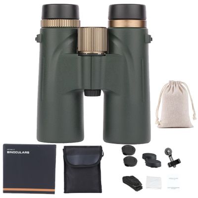 - Binoculars, Binoculars Waterproof, s Binocular 10x50, Smartphone Compatible, Wider View, Smart Focus