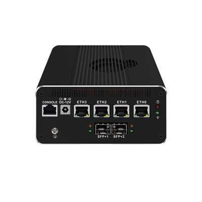 ANDAQI Micro Firewall Appliance, Mini PC, OPNsense, VPN, Router PC, Core I3 1115G4, RJ50, 4 x 2.5G I226-V, 2 x SFP+ Optical 10GbE 82599ES, HDMI, DP, 16G RAM, 128G SSD
