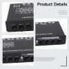 yeeplant 5-Band Equalizer with Amplifier for Car Audio, Adjustable Subwoofer Frequencies, Metal Chassis, Cd & Aux Inputs Supported view 2