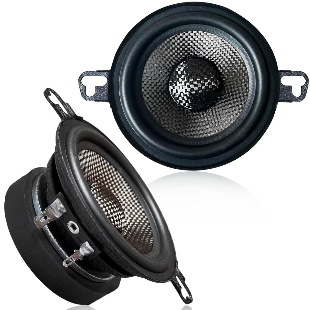 Warzone 2X WZ37PTi 3.5-Inch Super Mid Range Speaker Pair, 4 Ohm, 200W Max, 60W RMS Max, 90dB Sensitivity, Ferrite Magnet, Glass Fiber Cone with Rubber Edge for Pro Car Audio