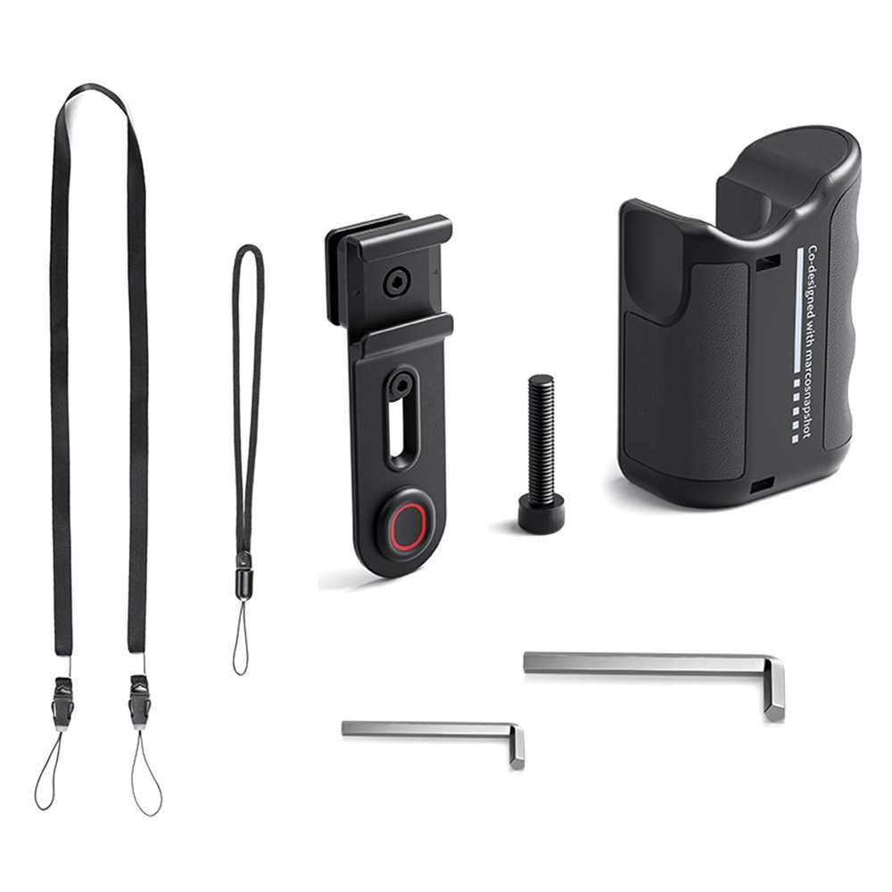 Action Cameras Hand Grip with Shutter Button & Cold Shoe 1/4" Mounting Thread Ergonomic Handle Suitable for Hero Series