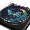12 Inch Turntable Platter Mat, Moon Butterfly Rubber Silicone Turntable Slipmat Pad, Record Player Mat for All LP Vinyl Record Players, Antistatic Cover and Reduces Noise view 1