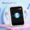 Kids Bluetooth MP3 Player with Headphones, Built-in Speaker, Bluetooth 5.3, 512GB Expandable, FM Radio, Voice Recorder, E-Book Reader - Music Player for Children, White view 2