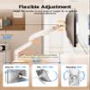 BIZUM Aluminum Monitor Stand 17 to 43 Inch Monitor Arm, Adjustable-Monitor Mount up to 33lbs with Clamp and Grommet Base, VESA 75x75/100x100mm White view 3
