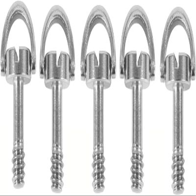 5 Pack 1/4" D-Ring SS Screw w Slot Head Long 14mm Shaft Tripod QR for QR Plate Stainless Steel