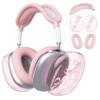 BlHMCASE Headphone Cover for AirPods Max, Cute Pink Ribbon Bow Flower Clear Ear Cups Covers, Pink Silicone Ear Pad Case Headband Cover for Apple AirPods Max view 1