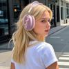 BlHMCASE Headphone Cover for AirPods Max, Cute Pink Ribbon Bow Flower Clear Ear Cups Covers, Pink Silicone Ear Pad Case Headband Cover for Apple AirPods Max view 2