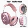 BlHMCASE Headphone Cover for AirPods Max, Cute Pink Ribbon Bow Flower Clear Ear Cups Covers, Pink Silicone Ear Pad Case Headband Cover for Apple AirPods Max view 3