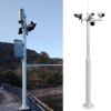 ERRULAN Tall Security Camera Pole Outdoor with Lightning Rod, Weatherproof Aluminum Extension Pole for Surveillance Cameras, Multi-Camera Mounting Post(White,Height 5.5m/18 ft) view 1