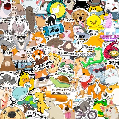 400 PCS Funny Quote Stickers for Adults, Waterproof Vinyl Sarcastic Meme Decals for Laptop, Water Bottle, Phone, Kindle, Journal, Scrapbook, Bumper, Skateboard, Luggage, No Repeats (400)