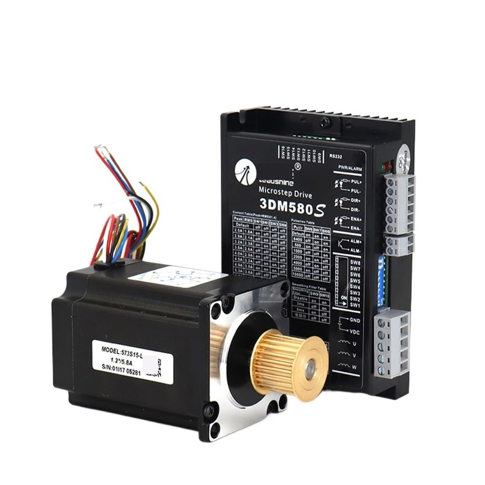 1pcs 3Phase Stepper Driver 3DM580 Motor 573S09-L 0.9N.m Motor 573S15-L 1.3N.m(3DM580 573S15-L)