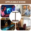 Headphone Holder - 28x20cm Black Walnut Wood Stand, Durable Desks Hanger, Headset Storage Rack | Modern Wooden Headphone Stand For Office Table Home Studio Decoration Organization view 2