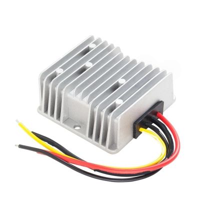 Reducer Converter Waterproof Buck 9-40V to 24V 6A 10A DC DC Automatic Step Up Down Converter 24 Volt Voltage Stabilizer Boost Buck Module for Cars Boat(9-40V to 24V 10A)