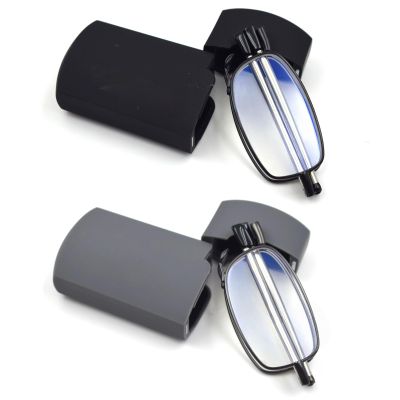 EQTQE 2 Pack Foldable Reading Glasses for Women Man, Blue Light Blocking, Anti UV Glare, Computer Compact Readers 1.25X