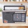 PUSOKEI Retro Radio, Portable Speaker with AM FM SW Radio, USB SD Card Slot, 6H Playtime, Long Antenna for Clear Reception, for Home Outdoor Travel (Gold) view 4