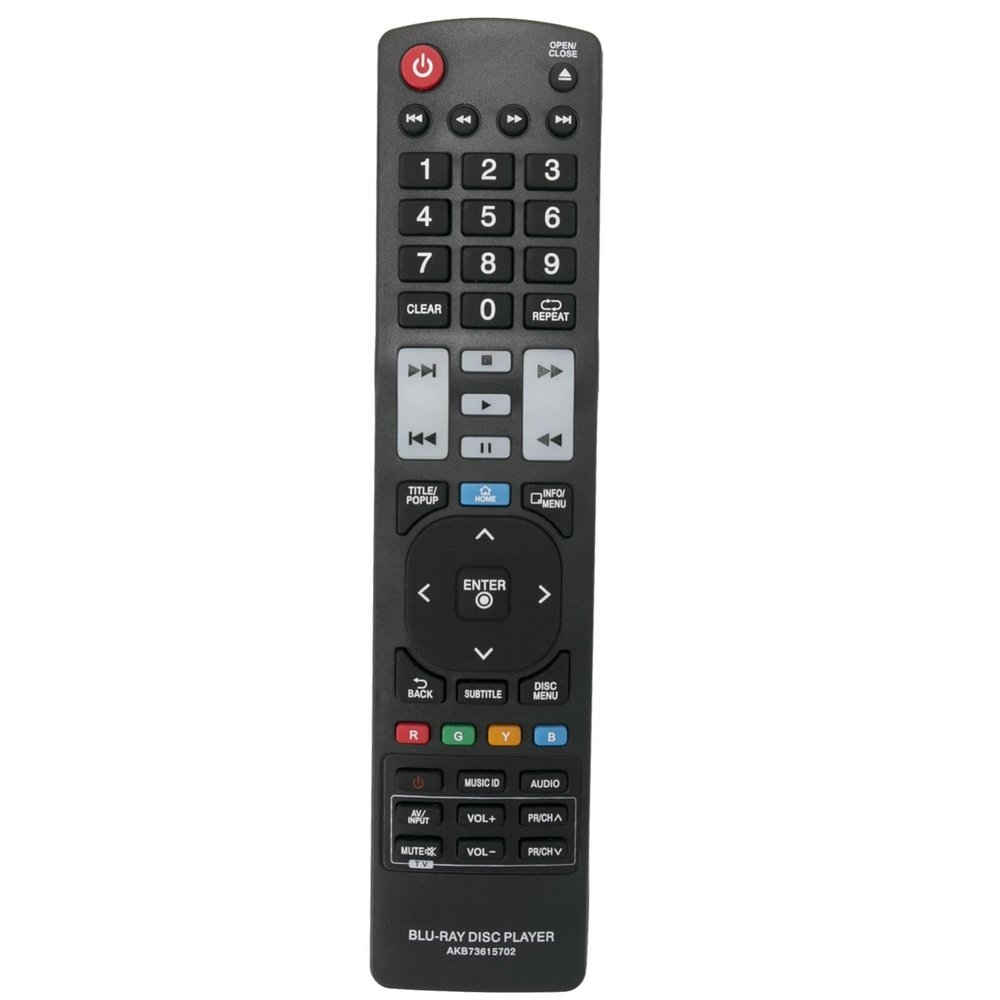 AKB73615702 Remote Control for LG Blu-ray Disc DVD Player in Living Rooms or Rooms, No Programming or Pairing Needed, Replacement Remote Compatible Models BP620 BP620C BH7220B BH7420P BH7520T BP620N