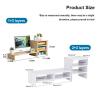3-Tier Computer Monitor Stand, Desktop Shelf Organizer for Laptop/PC (502013.2cm) - White/Black Walnut/Light Walnut(White 1 + 3 Coats) view 3