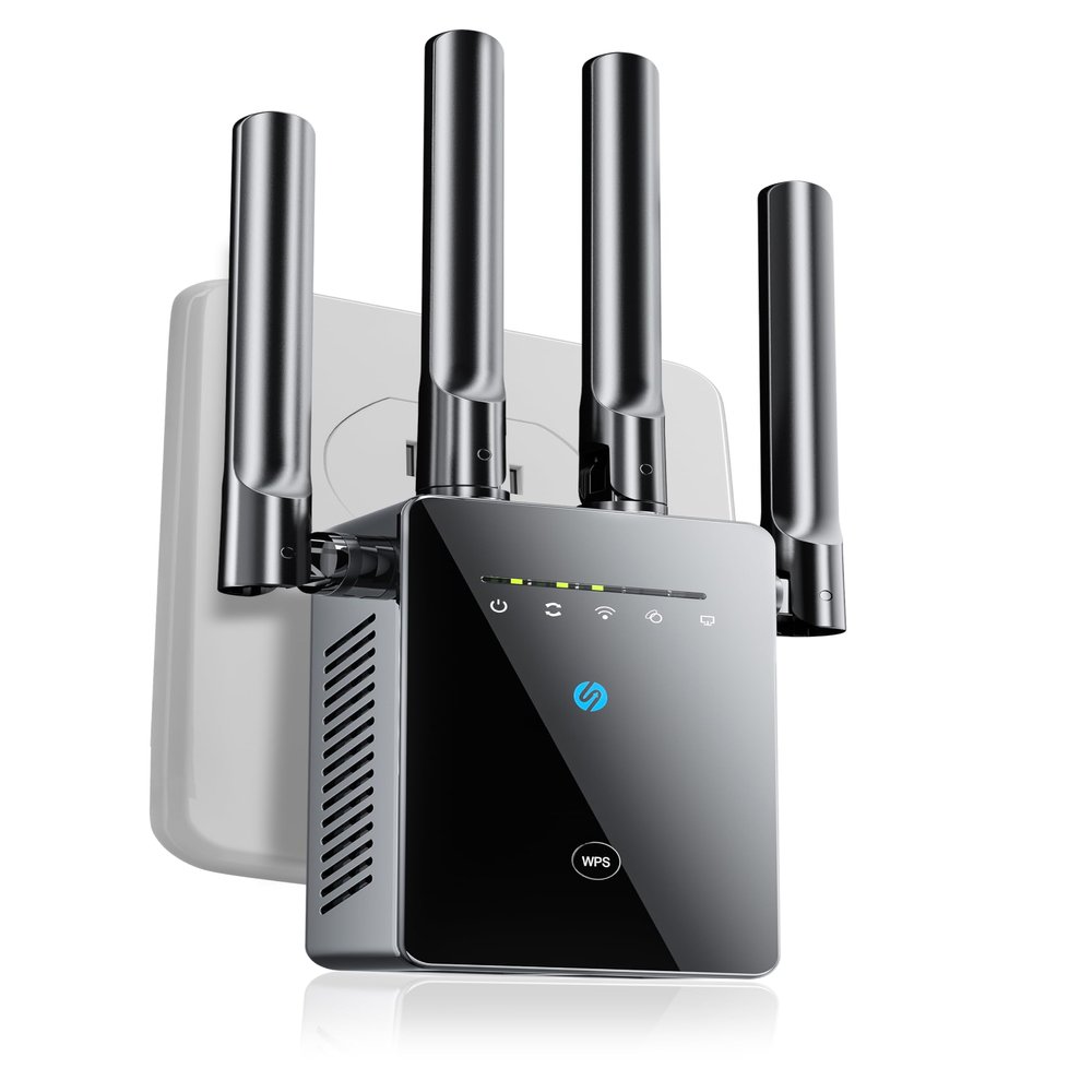 2026 WiFi Extender Signal Booster, WiFi Booster Extender for Home, New Gen 6X Faster Internet Extender Booster, Long Range WiFi Repeater Wireless Router Amplifier, 1-Tap Easy Setup