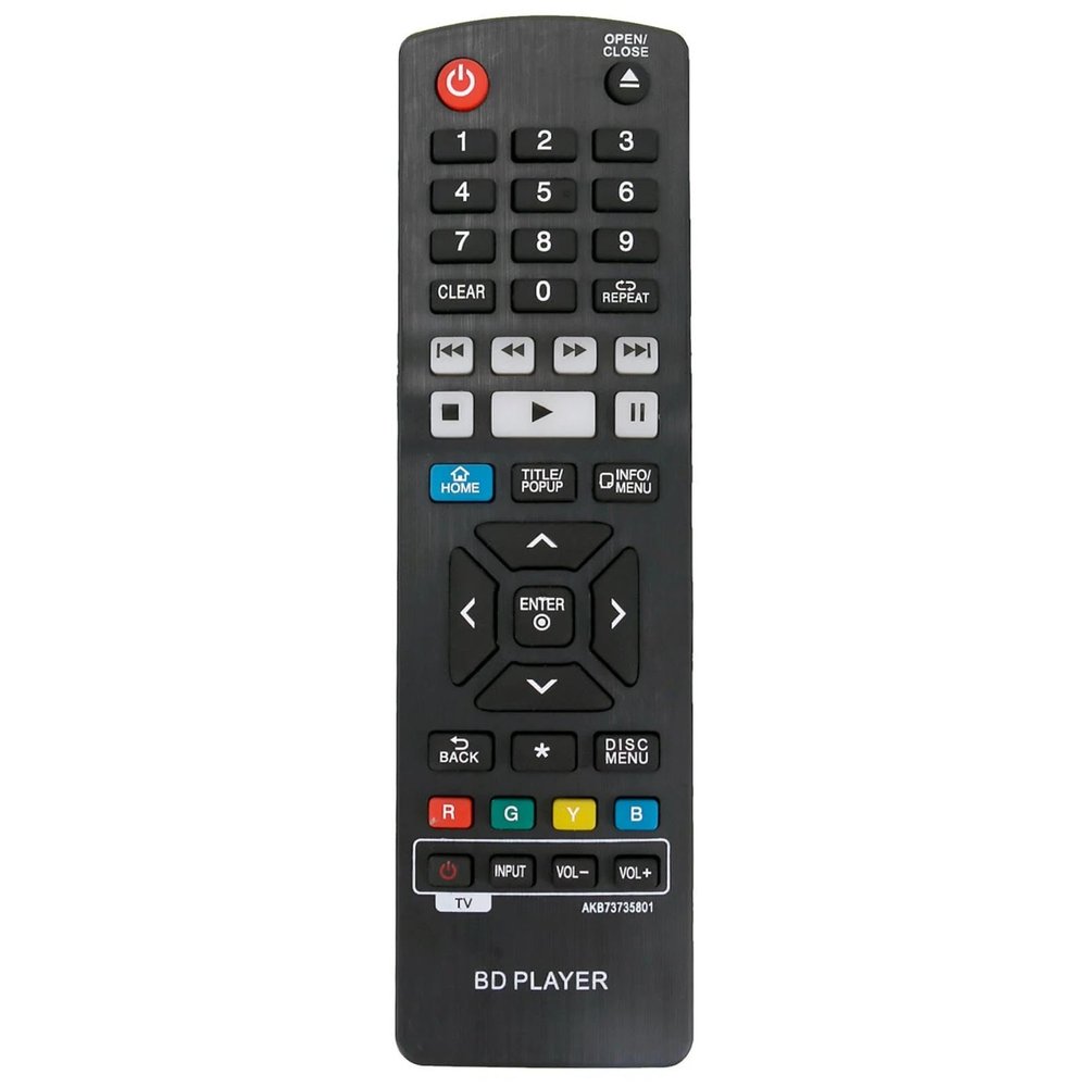 AKB73735801 Remote Control for LG Blu-ray Disc DVD Player in Living Rooms or Rooms, No Programming or Pairing Needed, Replacement Remote Compatible Models BP530 BP330 BPM33 BP540 BPM54 BP735 BP735B