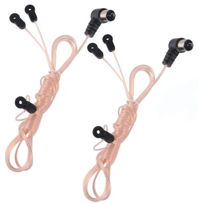 2Pcs FM Antenna Dipole Radio Antenna Indoor 75 Ohm with F Type Male Connector for Stereo Receiver for Radio Audio Home Natural Sound Theater Receiver