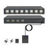 8 Port Splitte -KVM Switch ControllerUSB Keyboard Mouse Synchronizer, Plug and Play DistributorSplitter for Various Operating System view 1