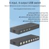 8 Port Splitte -KVM Switch ControllerUSB Keyboard Mouse Synchronizer, Plug and Play DistributorSplitter for Various Operating System view 4