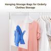 30 Pcs Hanging Storage Bags with Hooks for Headphones, Reusable Dustproof Bags with Clear Plastic Design, Ideal for Travel and Classroom Organization view 2