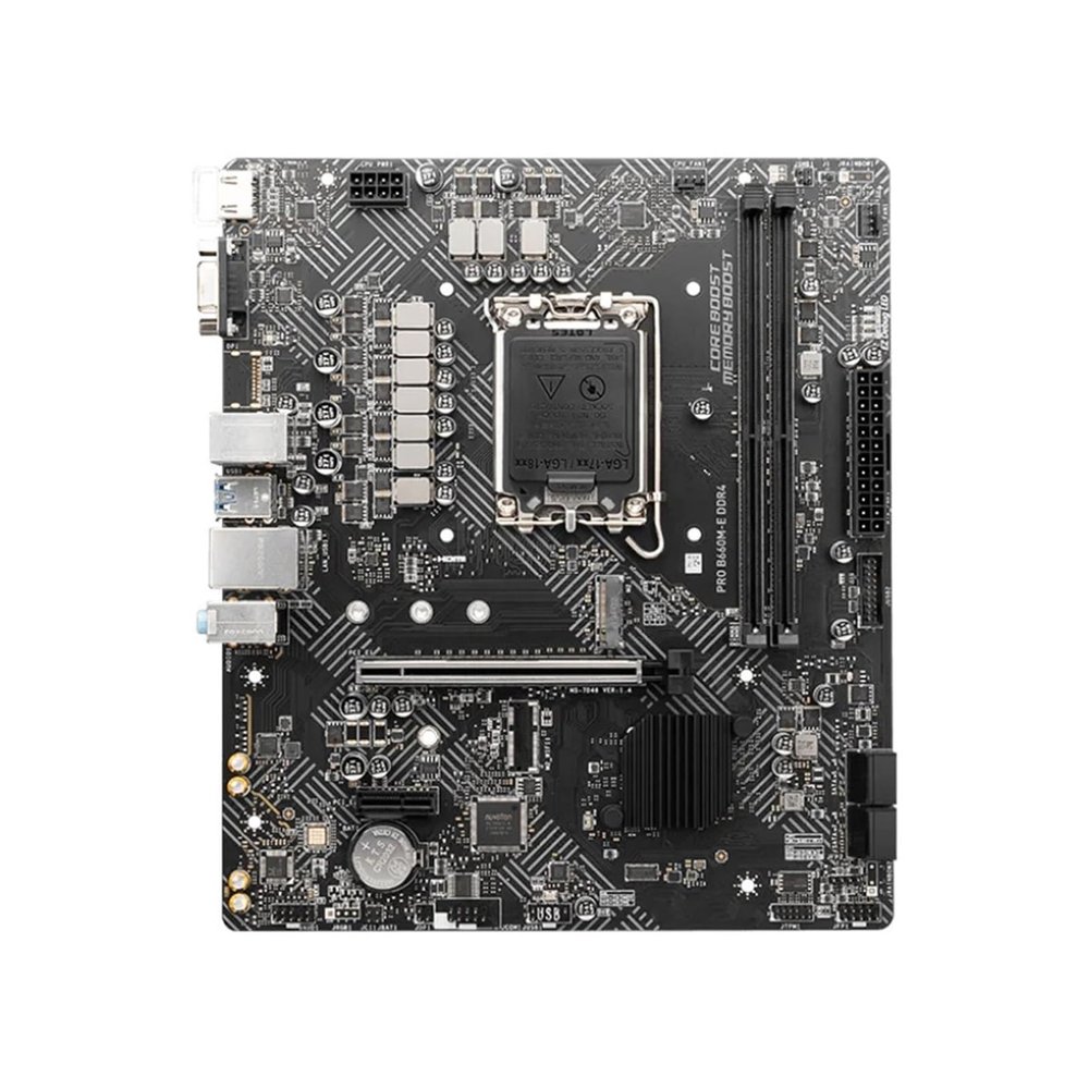 THFKLXT Gaming Motherboard Fit for MSI Intel B660 Motherboard PRO B660M-E DDR4 Motherboard LGA 1700 DDR4 128GB Support i7-14700T 13900 13700 13100F 12300 12100 CPU