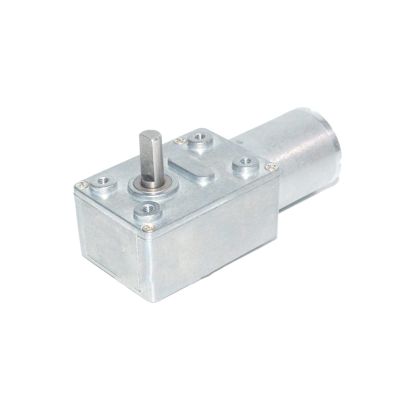 1pcs 6V JGY370 Brushed Low RPM High Torque DC Worm Gear Motor - Durable Solid Shaft for Robotics and DIY Projects(3rpm 24v)
