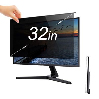 32 Inch Computer Privacy Screen Filter - Anti-Scratch Anti Glare Blue Light Screen Filter, Hanging Type Anti Scratch Easy Installation Shield for Desktop Computer
