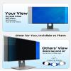 2-Pack 24 Inch Hanging Privacy Screen Protector for Monitor (Fits 23-24 Inch Frameless), 30+ Full Privacy & 95% Light Blocking, Instant Setup, 87% Blue Light & 97% UV Block, Office Data Security & Eye Protection view 2