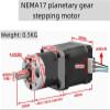 42HS40 Stepper Motor 40mm Body Length with 3.71:1-139:1 Ratio NEMA17 Planetary Gear Stepping Motor with Gearbox(PG100,Only Motor) view 2
