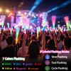 PartyFrenzy 32 PCS Fiber Optic Wands Bulk, LED Flashing Light Up Wands with 3 Modes, Glow Party Supplies for Concert, Wedding, Halloween, New Years Eve & July 4th view 3