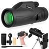 10x42 Monocular Telescope High Power HD, 330g Ultra-Lightweight & Portable, BAK4 Prism Metal Frame, with Phone Adapter Tripod for Bird Watching, Hunting, Travel, Concerts, Football Games view 1