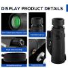 10x42 Monocular Telescope High Power HD, 330g Ultra-Lightweight & Portable, BAK4 Prism Metal Frame, with Phone Adapter Tripod for Bird Watching, Hunting, Travel, Concerts, Football Games view 3