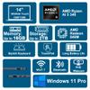 Dell Inspiron 14 Plus 2-in-1 Laptop 14" WUXGA Touchscreen AMD Hexa-core Ryzen AI 5 340 (Up to 50 Tops) 16GB RAM 2TB SSD Backlit for Designer Business Professional Win11Pro w/Copilot+ AI view 2