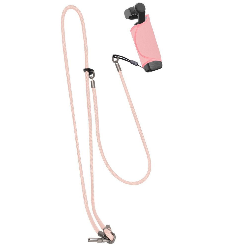 RAYWOWO Pocket 3 Lanyard with Protective Cloth,Adjustable Crossbody & Wrist Strap for Phone/Action Camera/Compact Camera