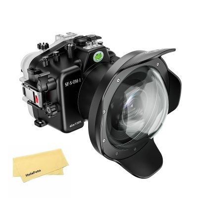 Seafrogs Underwater Housing for Olympus OM System OM-1 with 6-inch Dome Port kit, Waterproof Scuba Diving Case for Olympus OM1 +12-40mm f/2.8 PRO Lens