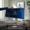 2-Pack 27 Inch Hanging Privacy Screen Protector for Monitor (Fits 26-27 Inch Frameless), 30+ Full Privacy & 95% Light Blocking, Instant Setup, 87% Blue Light & 97% UV Block, Office Data Security & Eye Protection view 3