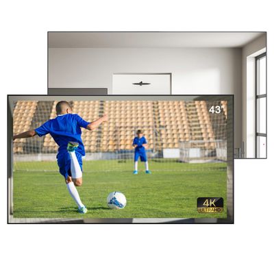 Soulaca 43 inches Smart Bathroom Mirror TV 4K Screen New webOS Television Waterproof with WiFi Bluetooth ATSC DTV Tuner Hotel Decoration