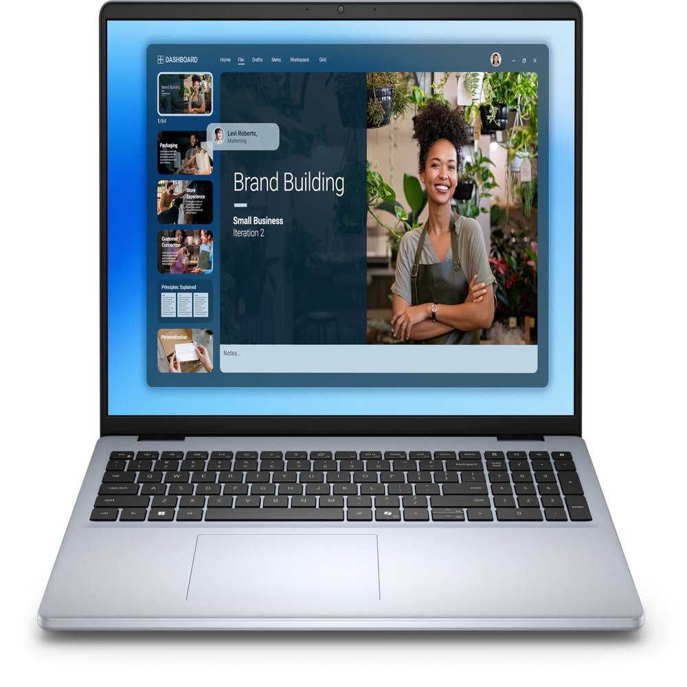 Dell 2025 Personal Laptop | 16 DC | 16" 1920 x 1200 Touch IPS | Intel 10-Core 7 150U | Intel Graphics | 16GB DDR5 | 1TB SSD | Win11 Home | Wi-Fi 6 - BT 5.2-720p HD Camera - Ice Blue