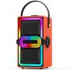 TAMPROAD Bluetooth Speaker, 120W Peak Power Wireless Speakers Boombox with Deep Bass, Portable Loud Stereo Sound Subwoofer with LED Light Show for Party, Outdoor, Camping (Orange) view 1