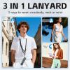RAYWOWO Pocket 3 Lanyard with Protective Cloth,Adjustable Crossbody & Wrist Strap for Phone/Action Camera/Compact Camera view 4
