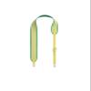 KOLOMOMO Canvas splicing SWIFT leather shoulder strap handmade, 5-speed adjustable design, multiple back methods (Lime Gold Buckle) view 1